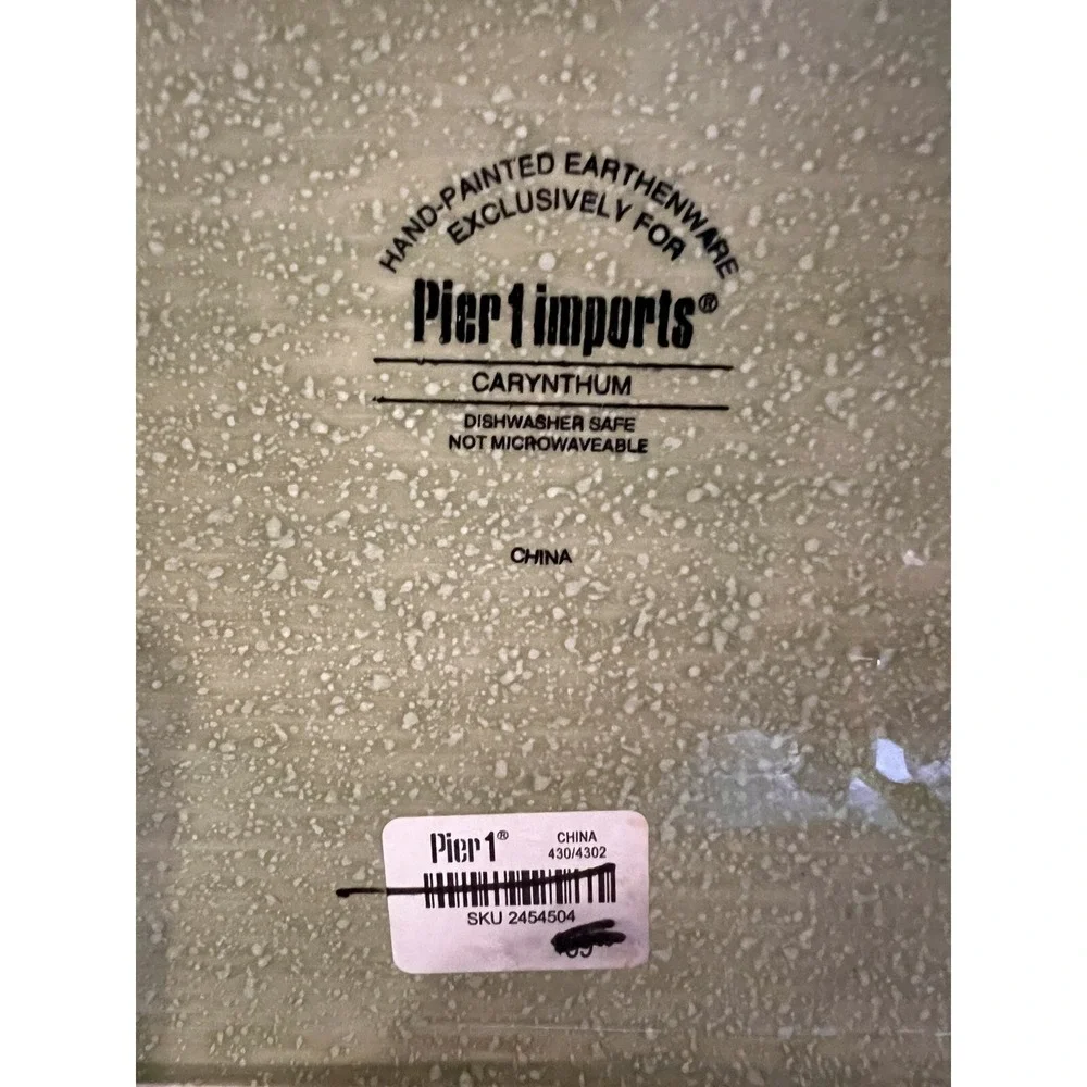 Pier 1 Rectangular Serving Platter Carynthum 16